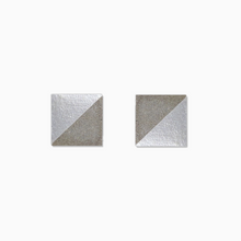 Load image into Gallery viewer, Pearl Square Concrete Earrings - structur jewelry co.