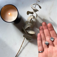 Load image into Gallery viewer, Gunmetal Square Concrete Earrings - structur jewelry co.